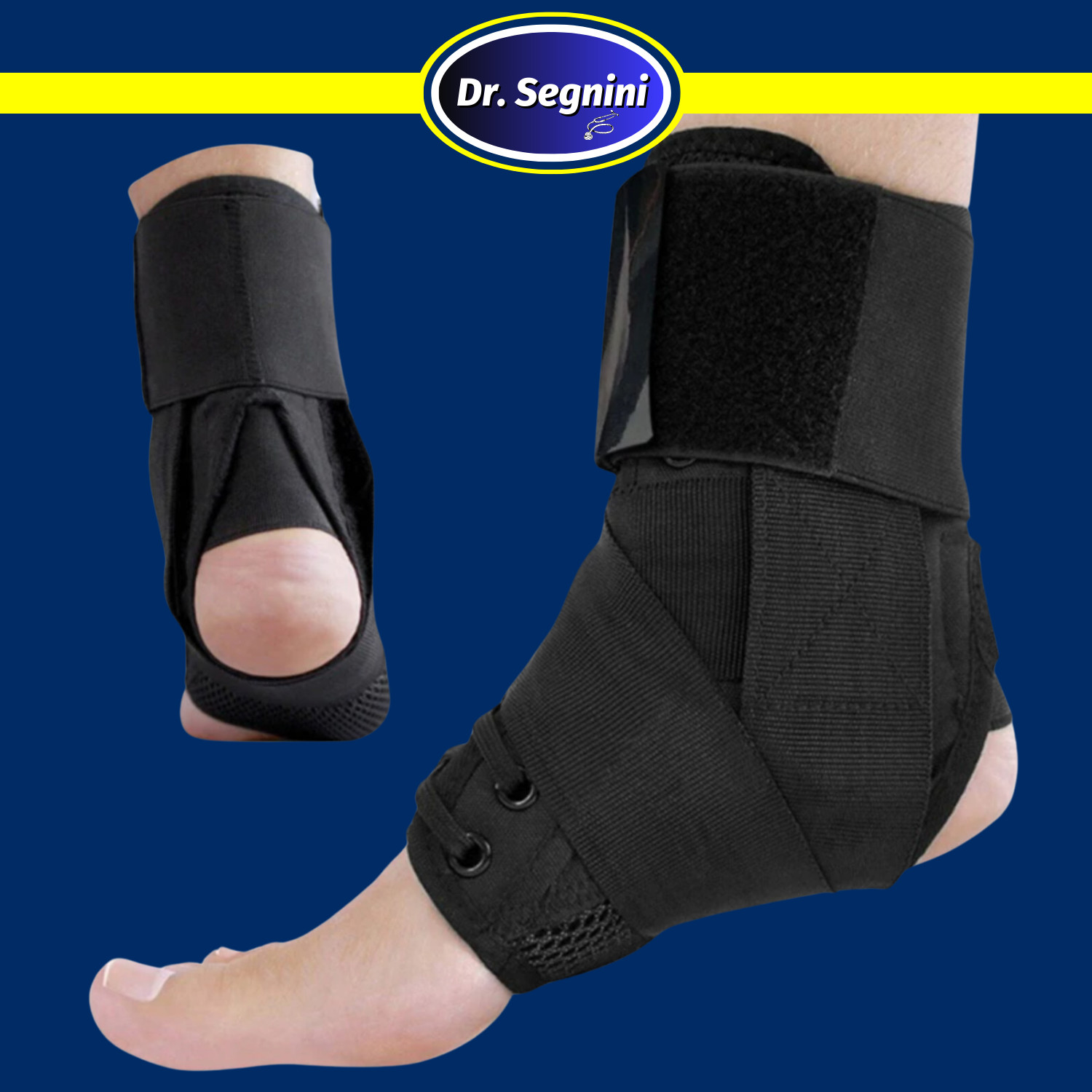 Ankle Brace Bandage Straps Sports Safety Adjustable Protectors Supports