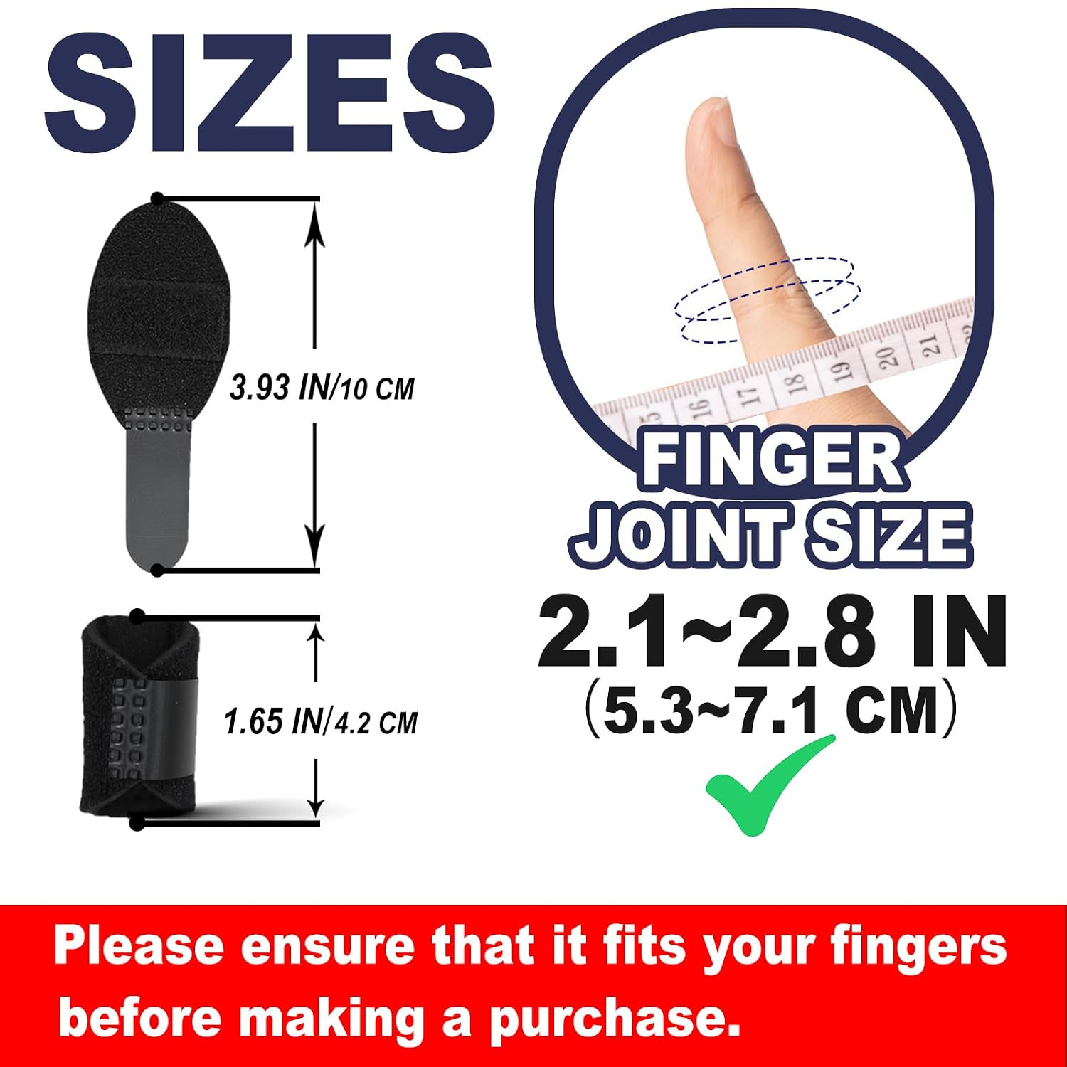 5 Pcs Trigger Finger Splints: 5 Single Straps Finger Splint Support Brace Kit, F