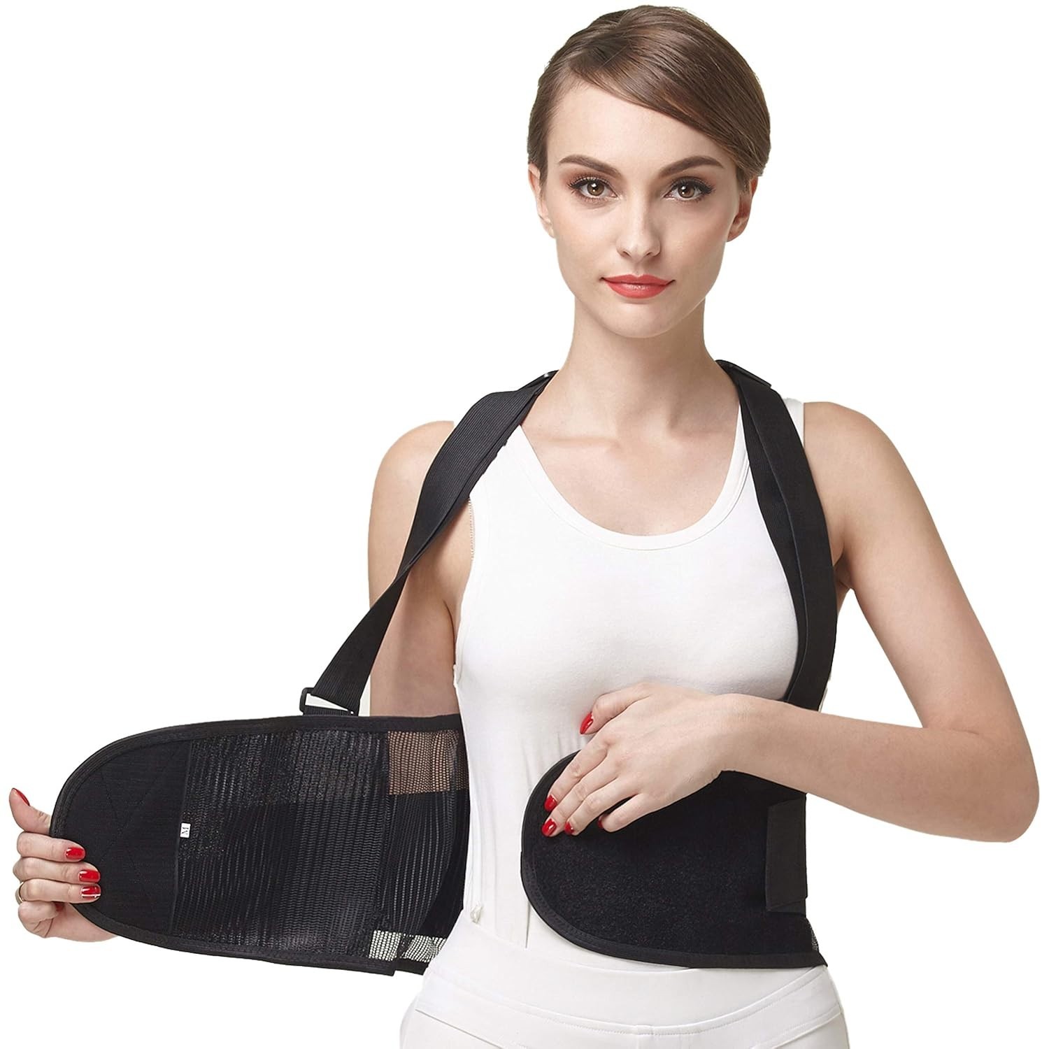 Adjustable Lumbar Support Back Brace with Suspenders – Comfortable & Breathable