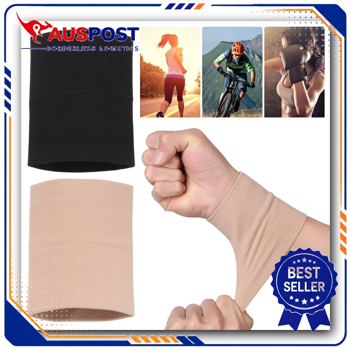 Badminton Sports Wristband Support Protector Running Unisex Comfortable Fit