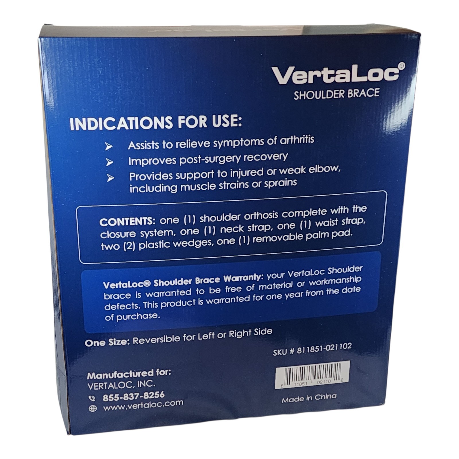 Vertaloc VL711SB Shoulder Abduction Brace L3960 SEWHO Airplane Orthosis New