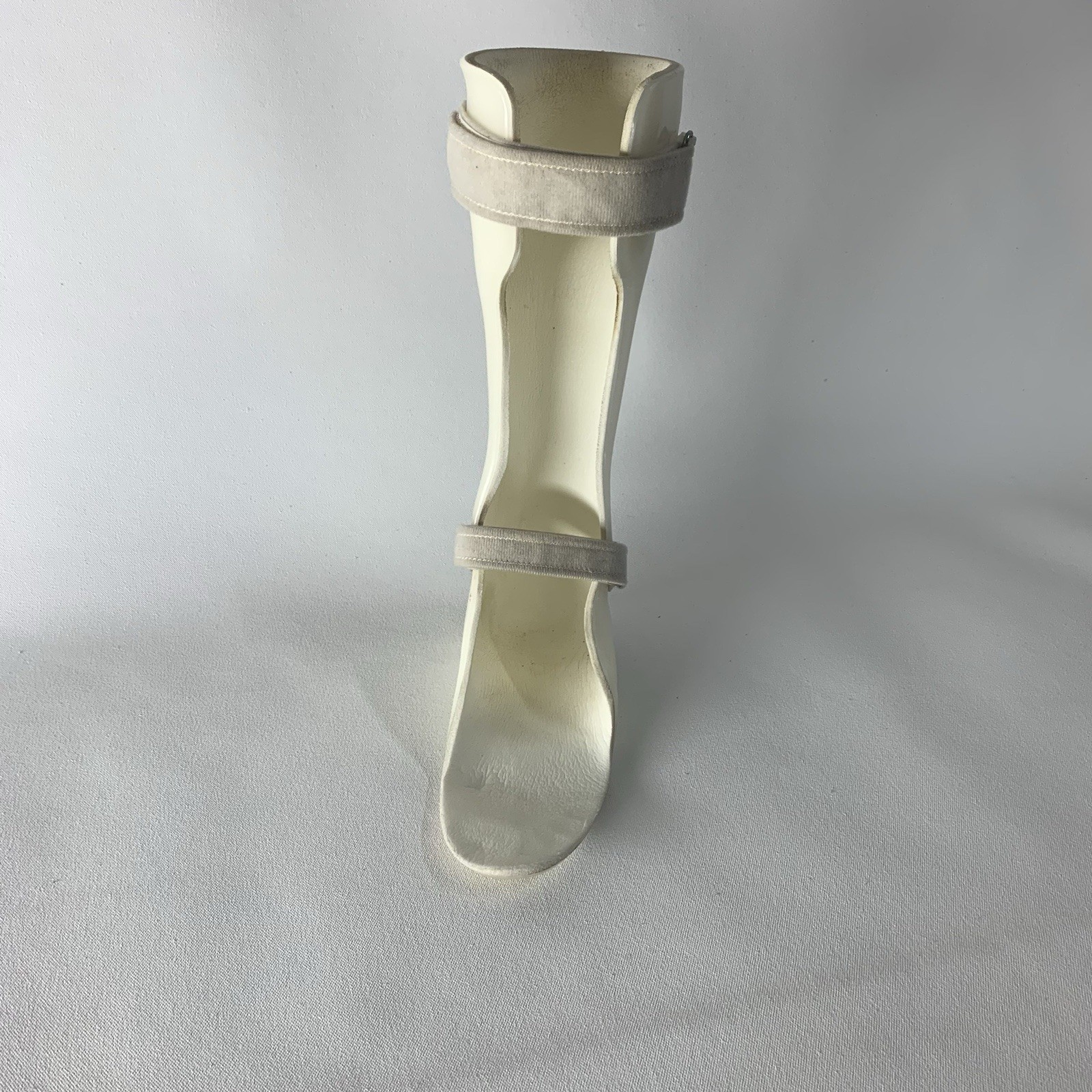 AFO Brace Ankle Foot Orthosis Thermoplastic Foot Drop White Left