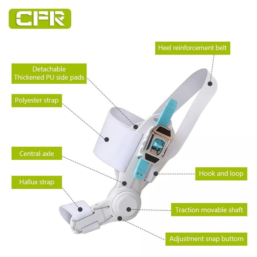 Adjustable Hallux Valgus Corrector Bunion Splint Hummer Toe Straightener Strap