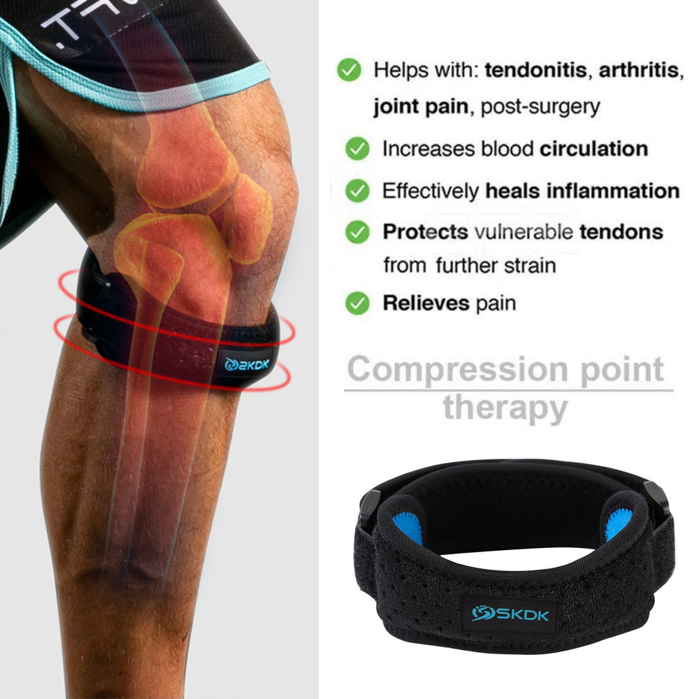 Knee Brace Support Patella Stabilizer Strap Arthritis Running Tendon Pain Relief