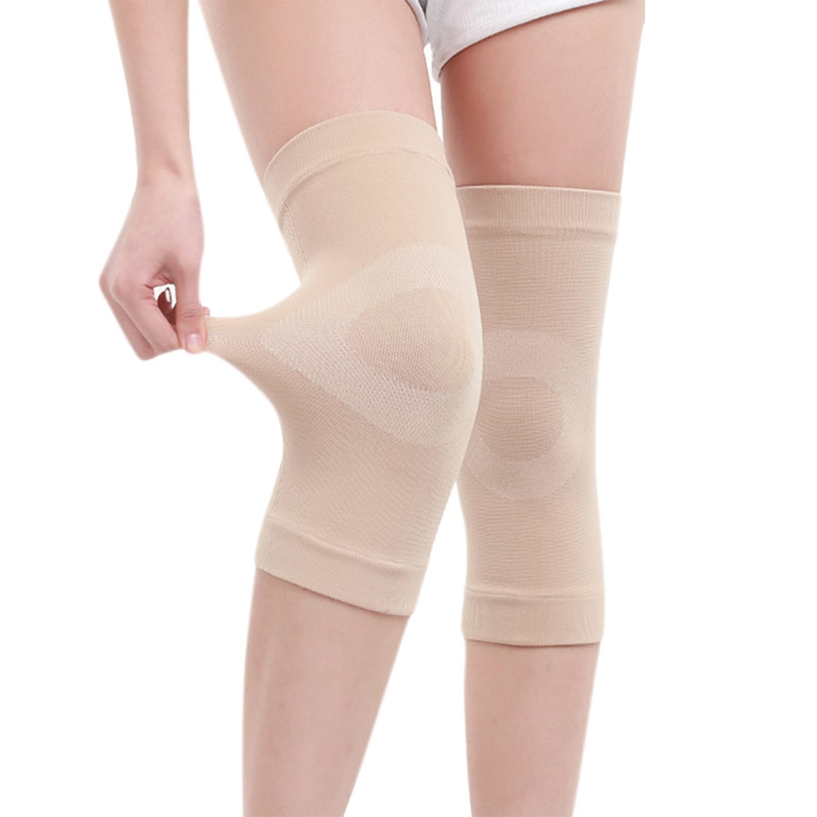 1 Pair Compression Knee Sleeve for Men Women, Cotton Knee Brace Leg Support f…