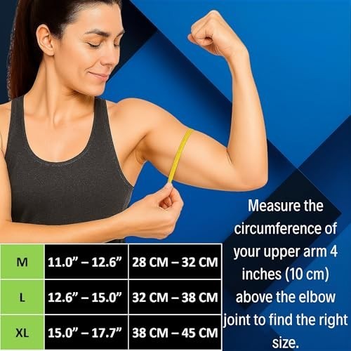2 Pack Elbow Compression Sleeves for Pain Relief – Tennis, Golf, Weightlifting S