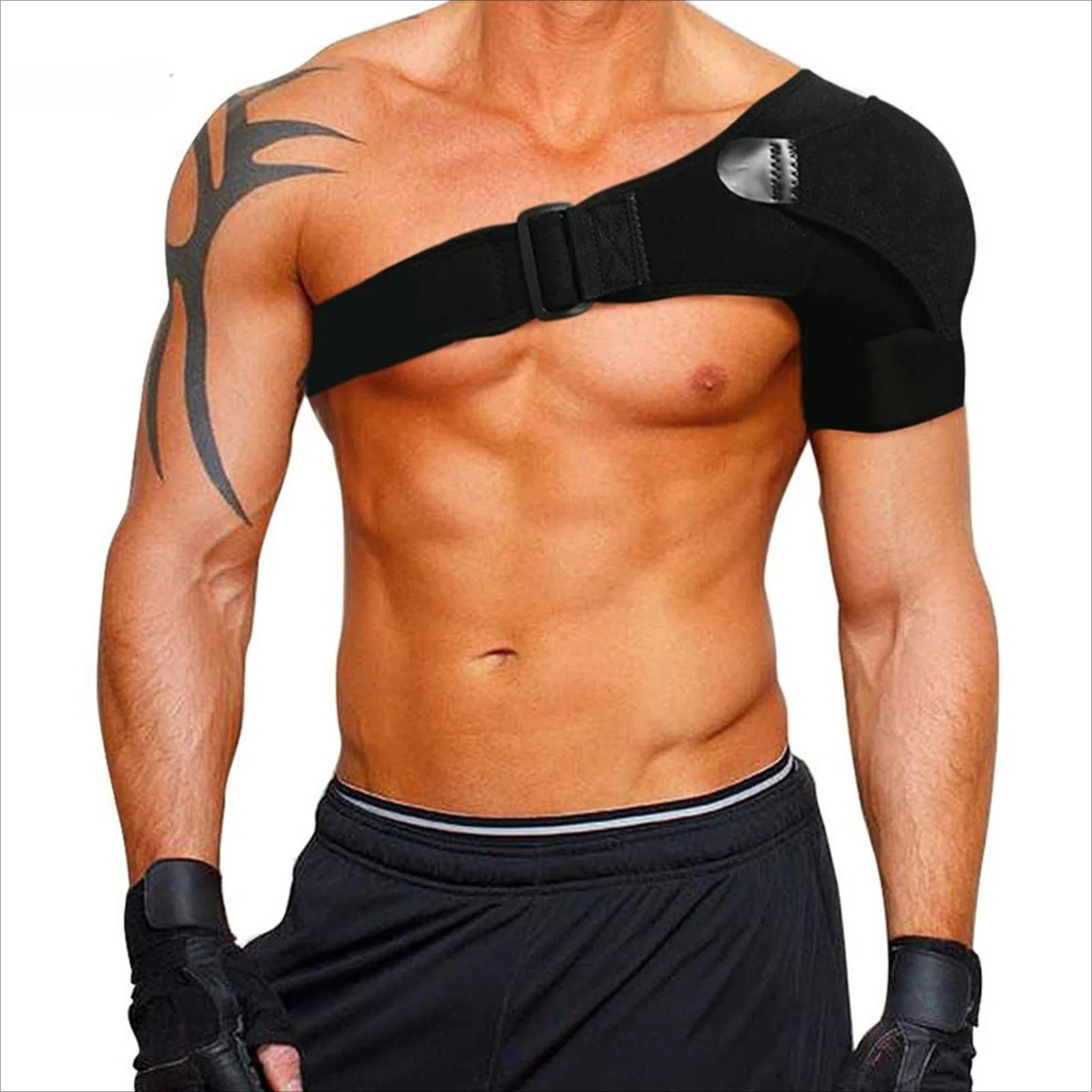 Support Brace for Torn Rotator Adjustable Shoulder Belt Wrap Compression Sleeves