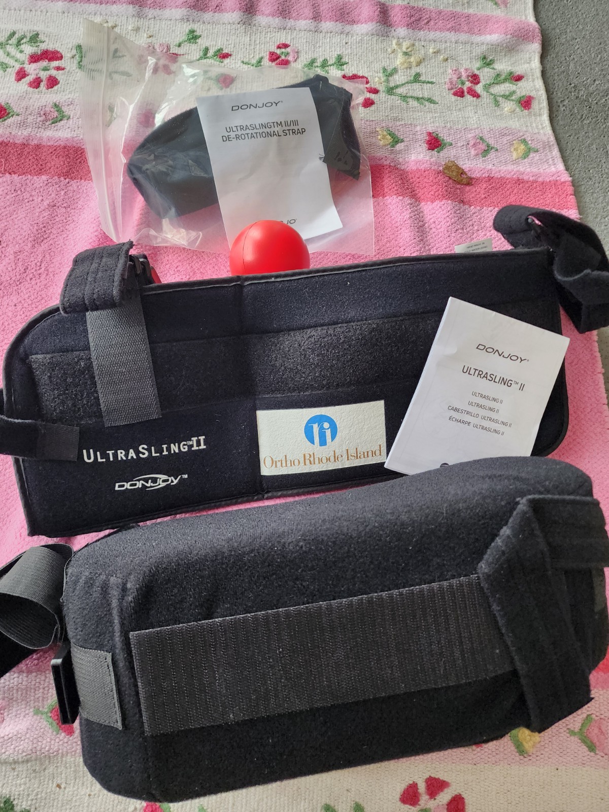 DonJoy UltraSling II Black Medium Left or Right W/ Pillow Orthopedic Immobilize