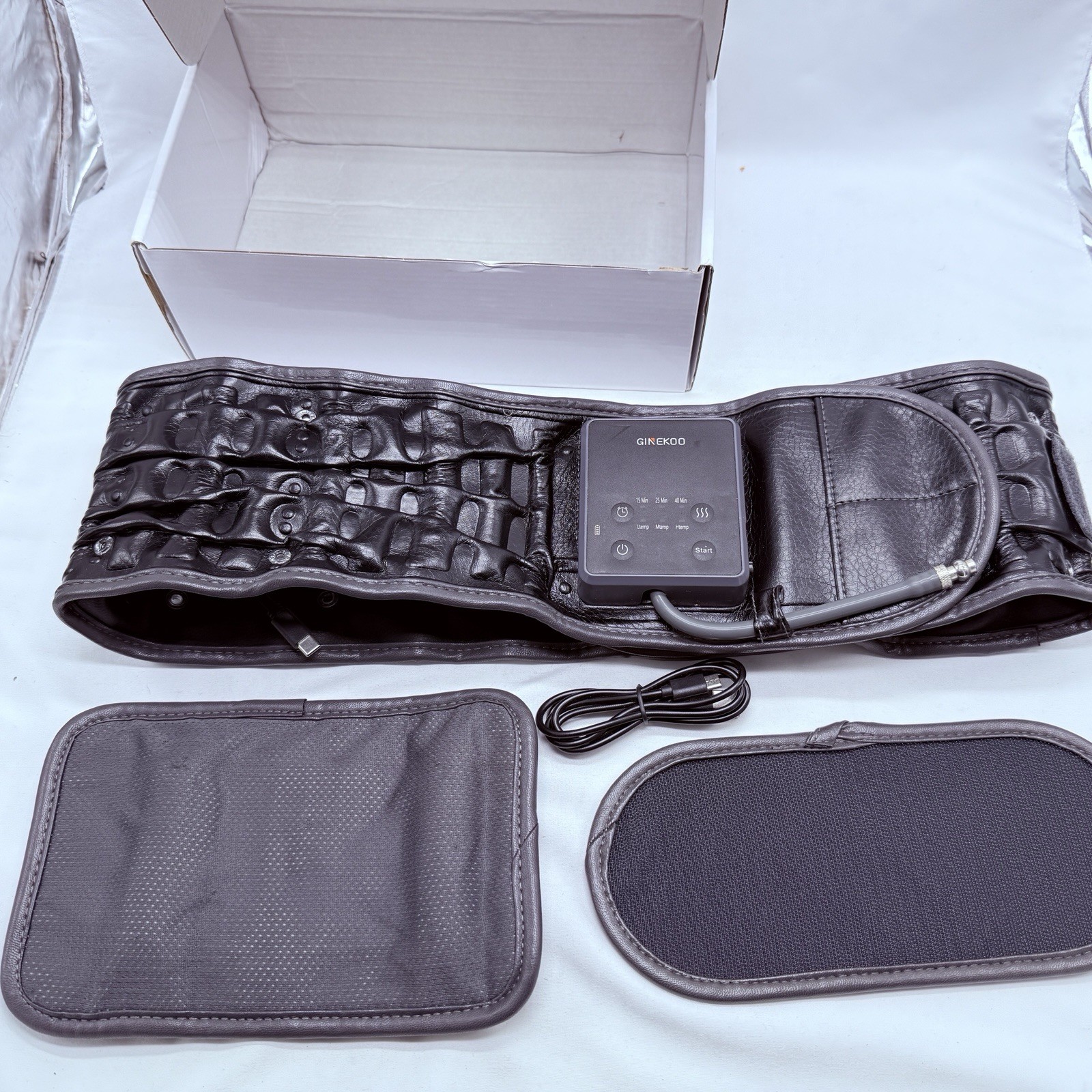 Cordless Heating Decompression Belt Lumbar Support for Lower Back Pain READ!!