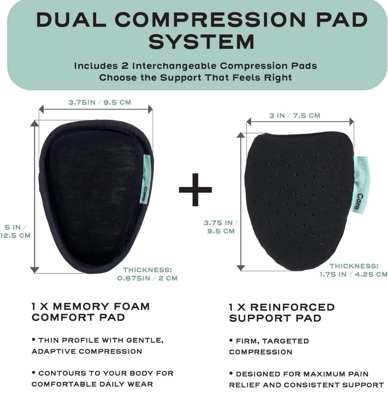 AbdomenCare Inguinal Hernia Belt w/ Compression Pads–Adjustable–L/XL