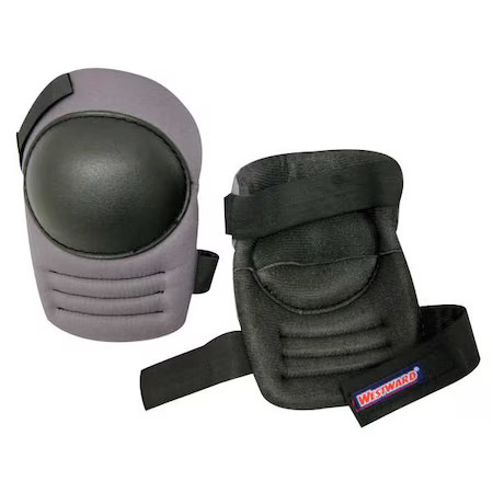 Westward 5Mzh5 Knee Pad, Swivel, Foam Pad, Plastic Cap, Hook-And-Loop Closure,