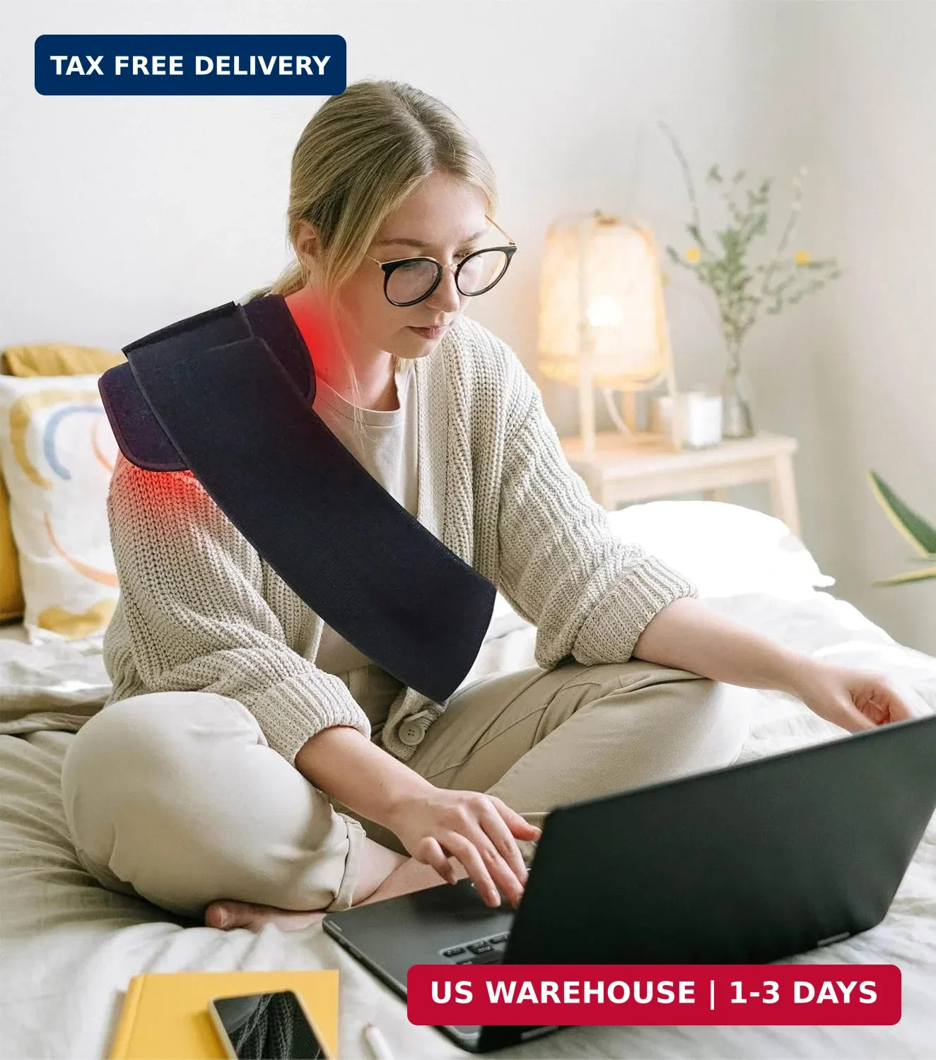 Red Light Therapy Pad for Body Back Knee Shoulder Hands Feet Portable 660nm 850n