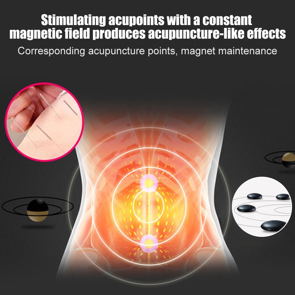 Tourmaline Self Heating Magnetic Therapy Support Belt Lumbar Back Waist Brace