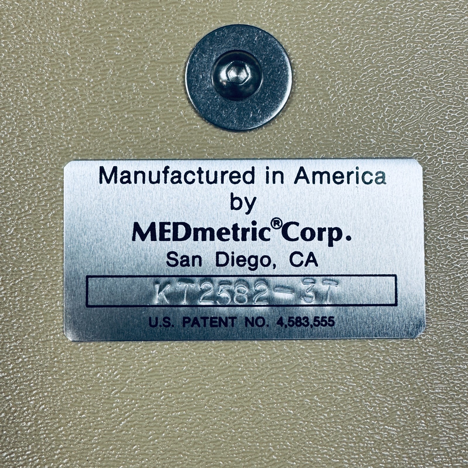 KT 1000 Knee Ligament Arthrometer ACL Joint Laxity MEDmetric Corp KT2582-3T