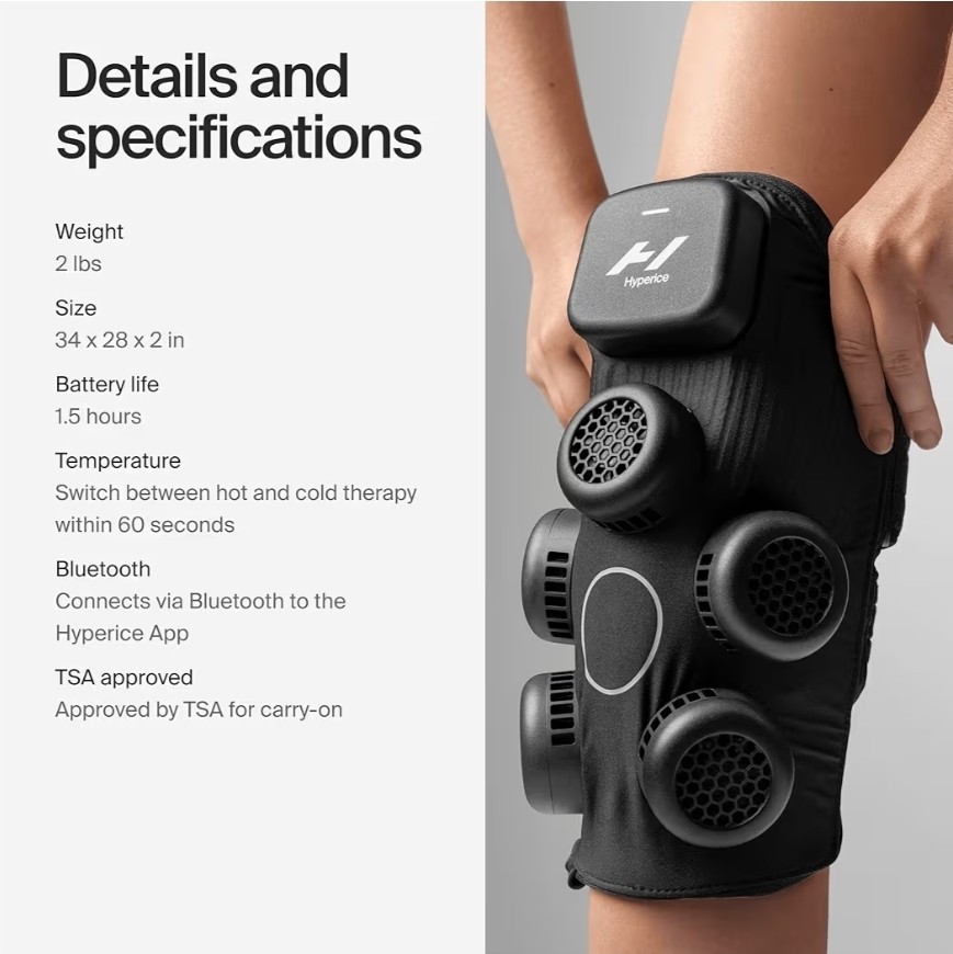 New Hyperice X Knee Device Advanced Heat and Cold Contrast Therapy Model RE0001