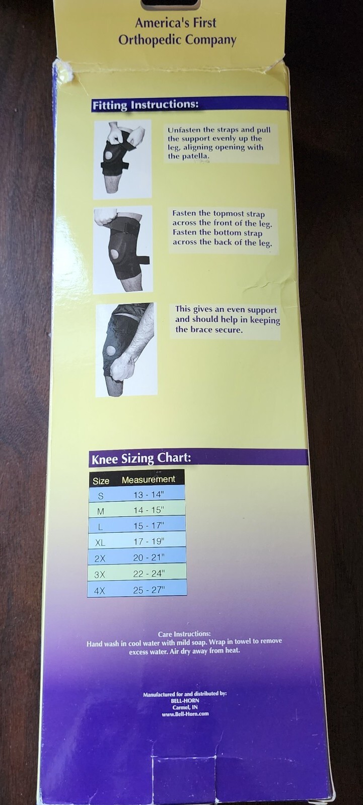 Bell-Horn Prostyle Stabilized Knee Brace Black Suze Medium