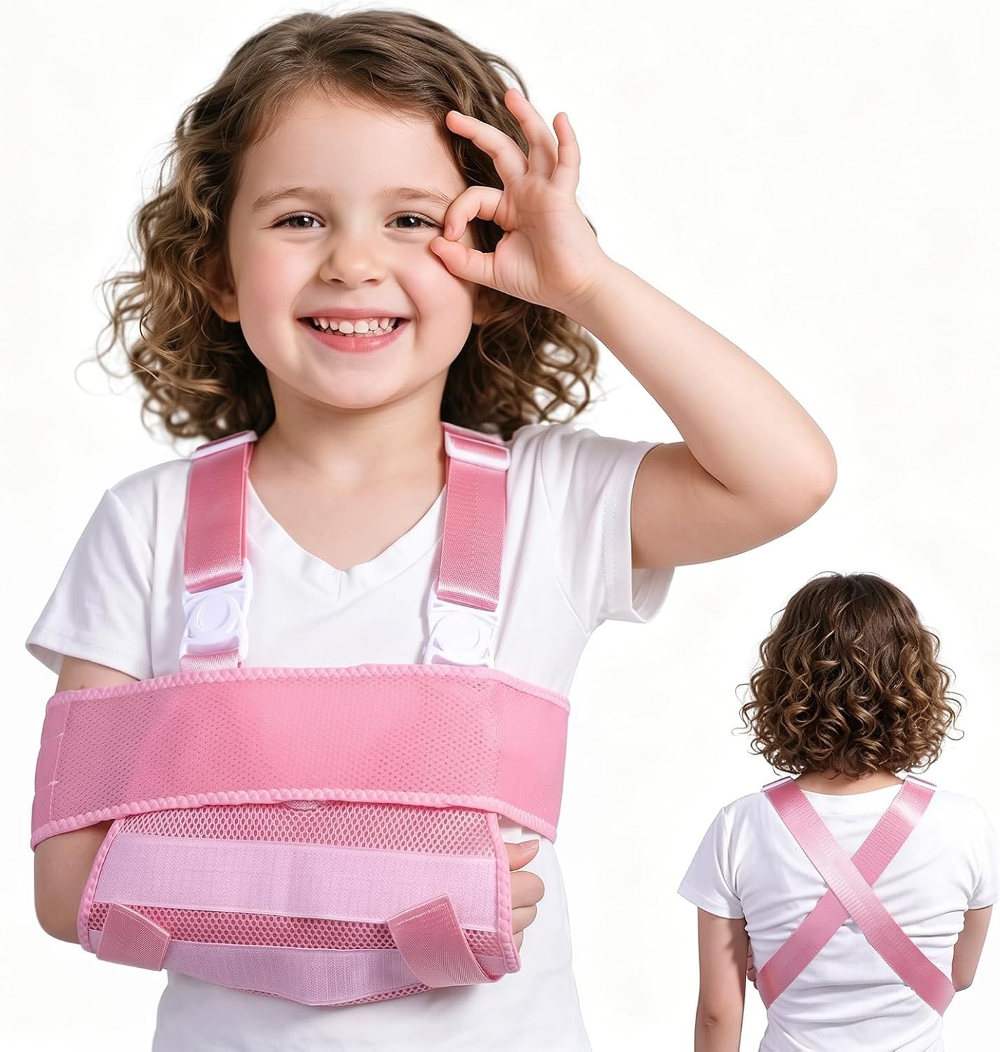 Kids Upper Extremity Sling, Breathable & Comfort Arm Sling Shoulder Immobilizer