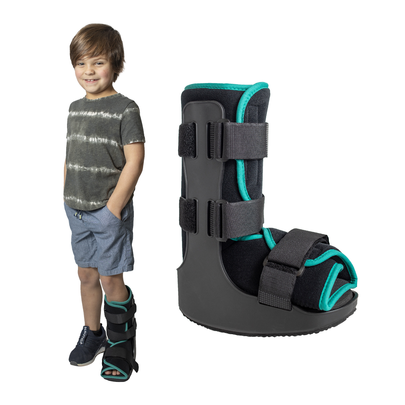 Pediatric Walker Fracture Boot for Kids Broken Toe or Foot, Left or Right Foot