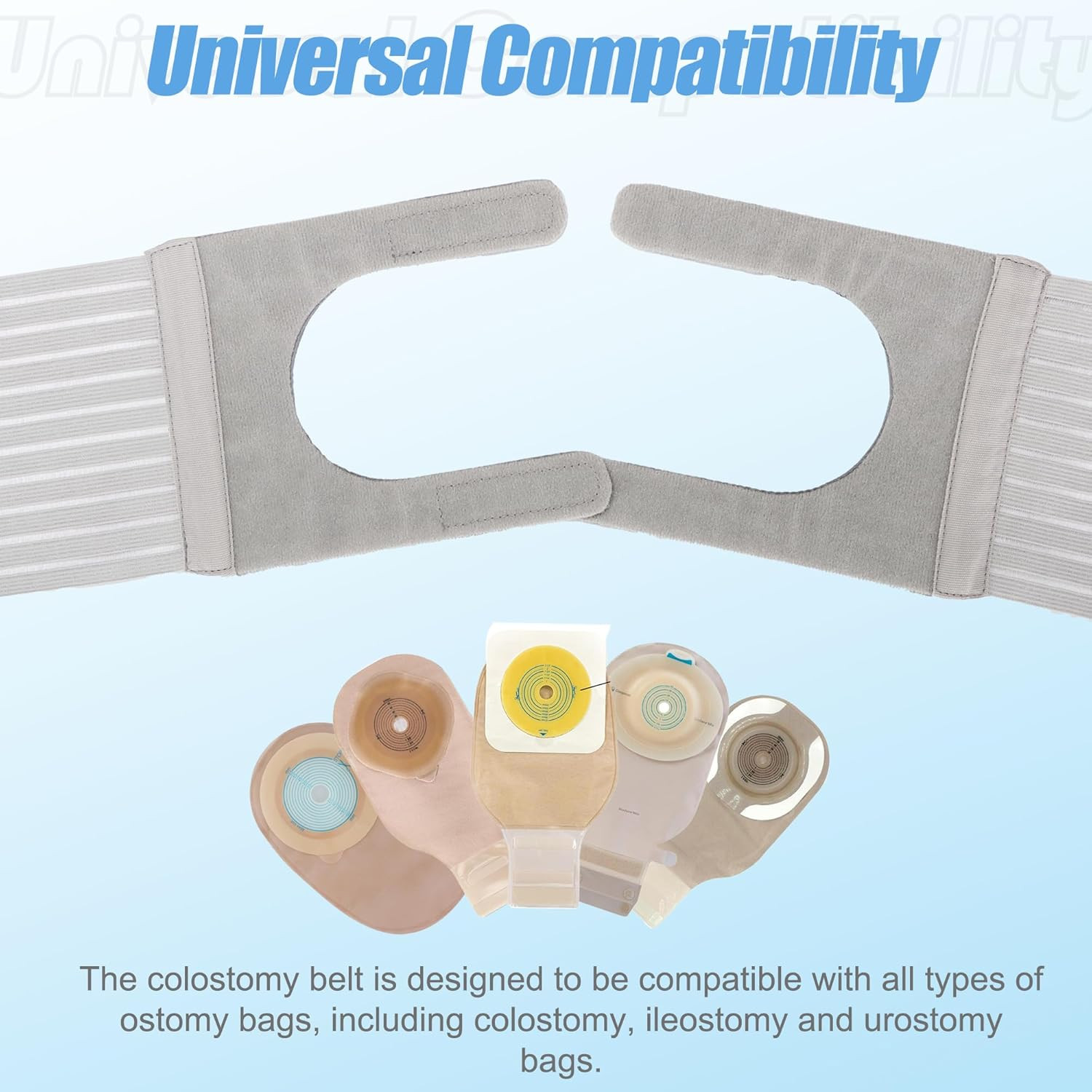 Adjustable Ostomy Hernia Belt for Men & Women – Breathable U-Shaped Design Stoma