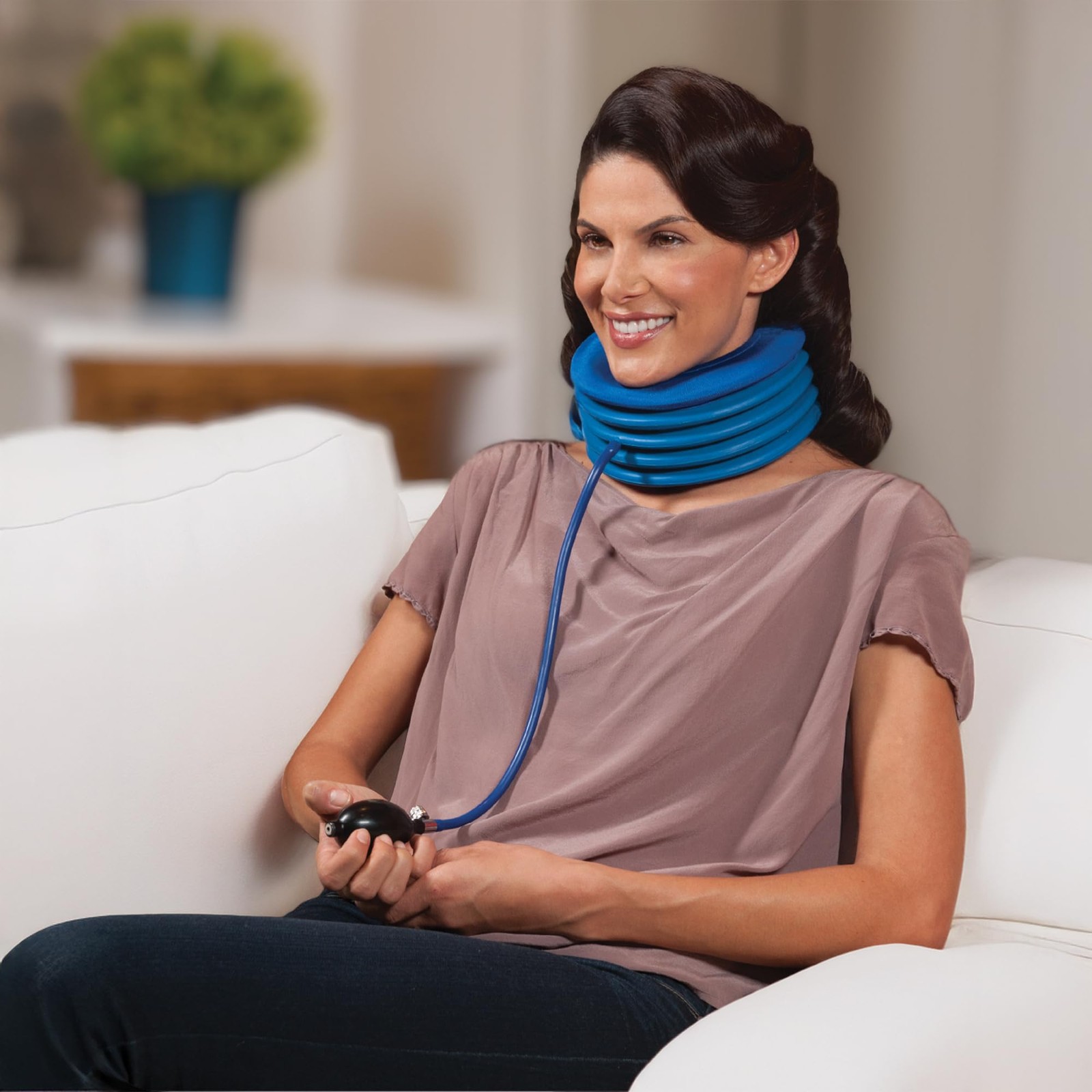 Portable Neck Traction – Medium Cervical Distraction Device Neck Pain , Heada…