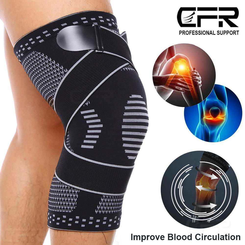 Copper Knee Brace Sleeve Patella Support Stabilizer Sport Joint Arthritis Relief