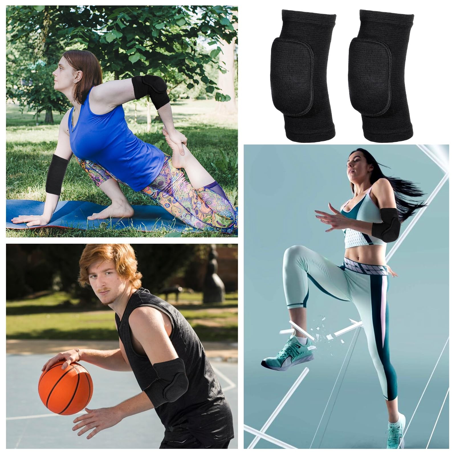 cobee 1 Pair Volleyball Elbow Pads, Arm Brace Ventilate Sport Elbow Protector…