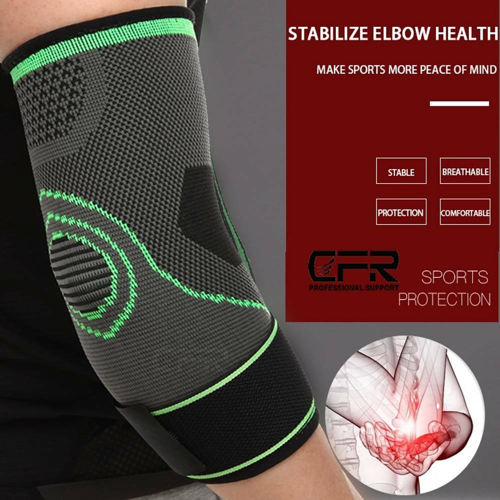 Elbow Compression Sleeve Brace Support Tendonitis Tennis Golfer Arm Arthritis DS