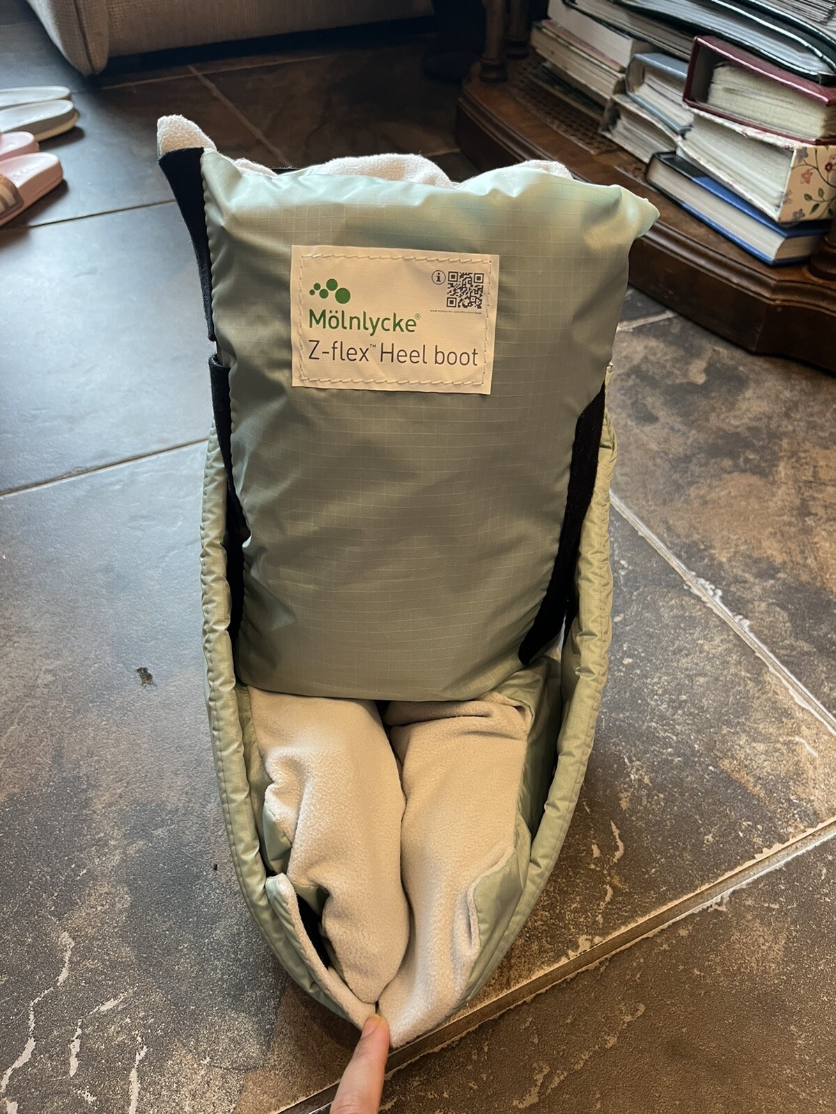 Molnlycke Z-Flex Fluidized Heel Boot pair