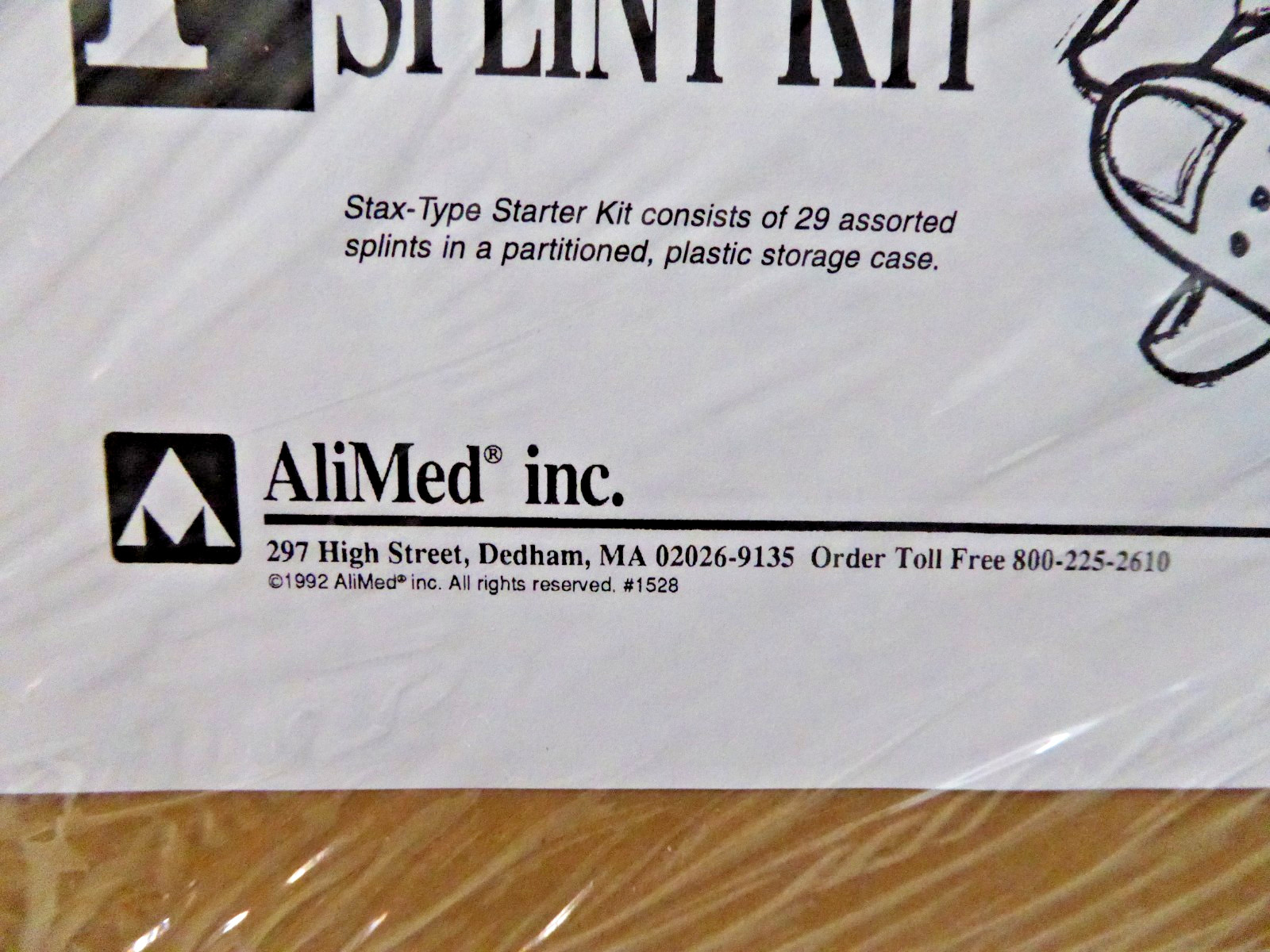 Finger Splint Kit Alimed Inc. Stay Type Starter Kit 29 assorted splints case NEW