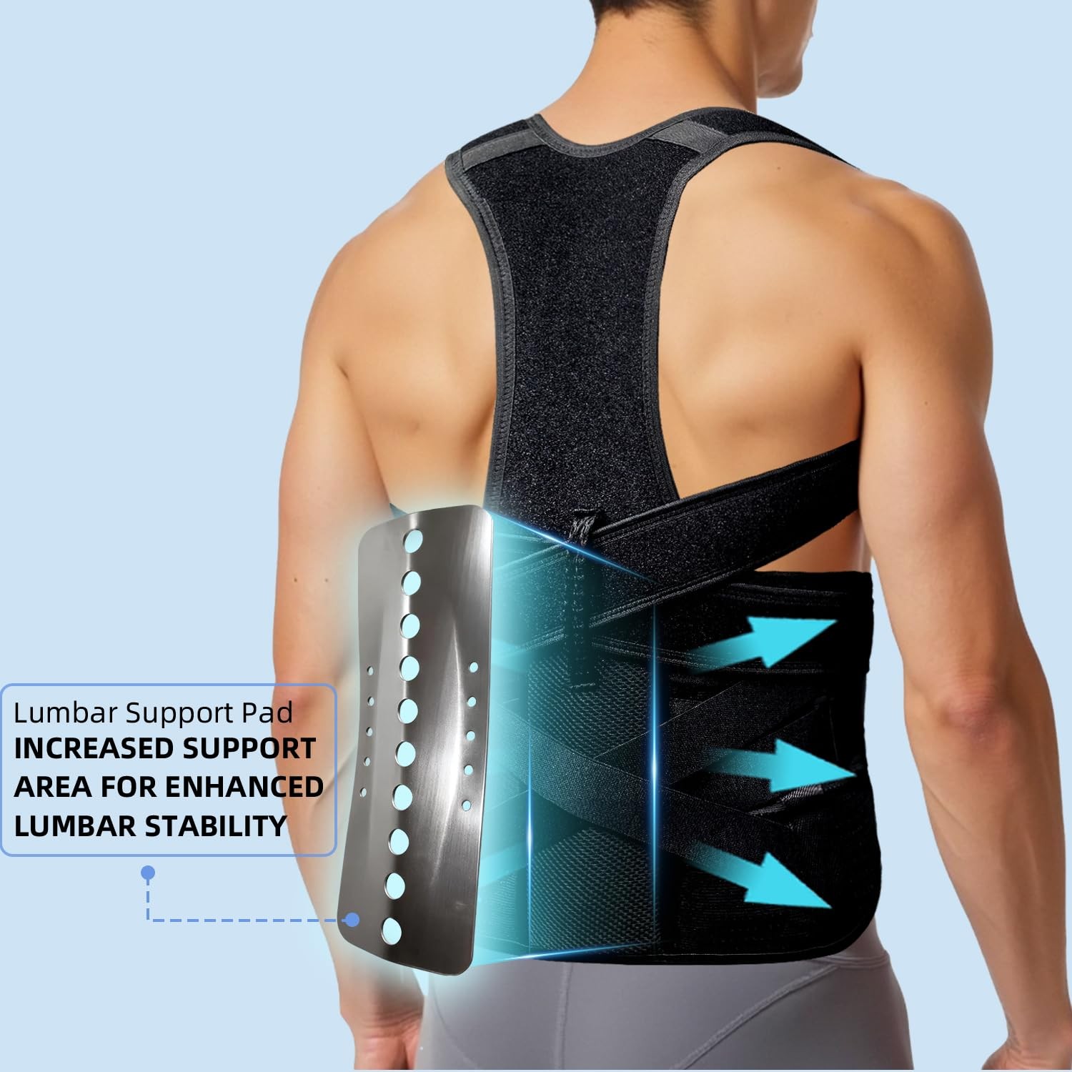 Upgraded Posture Corrector for Women & Men, Back Brace for Upper/Lower Back P…