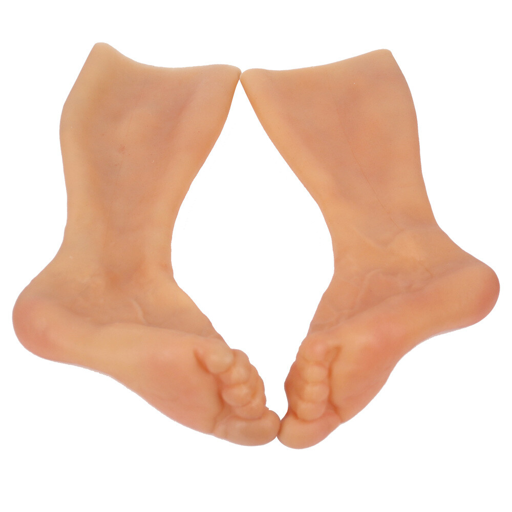 Silicone Prosthesis Foot Highly Simulated Skin Artificial Sleeve Leg Cover Scars