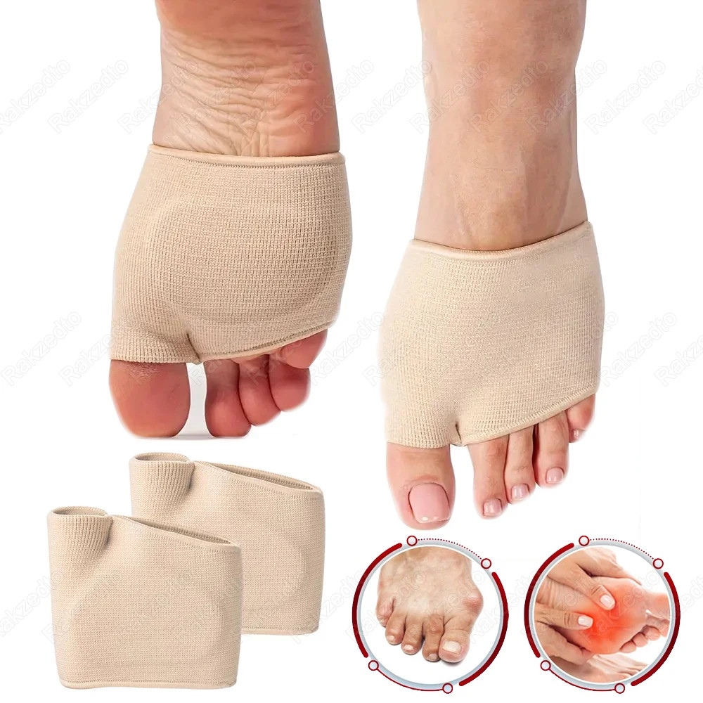 Silicone Metatarsal Foot Pads for Shoes Man Woman Forefoot Insoles Toe Bunion So
