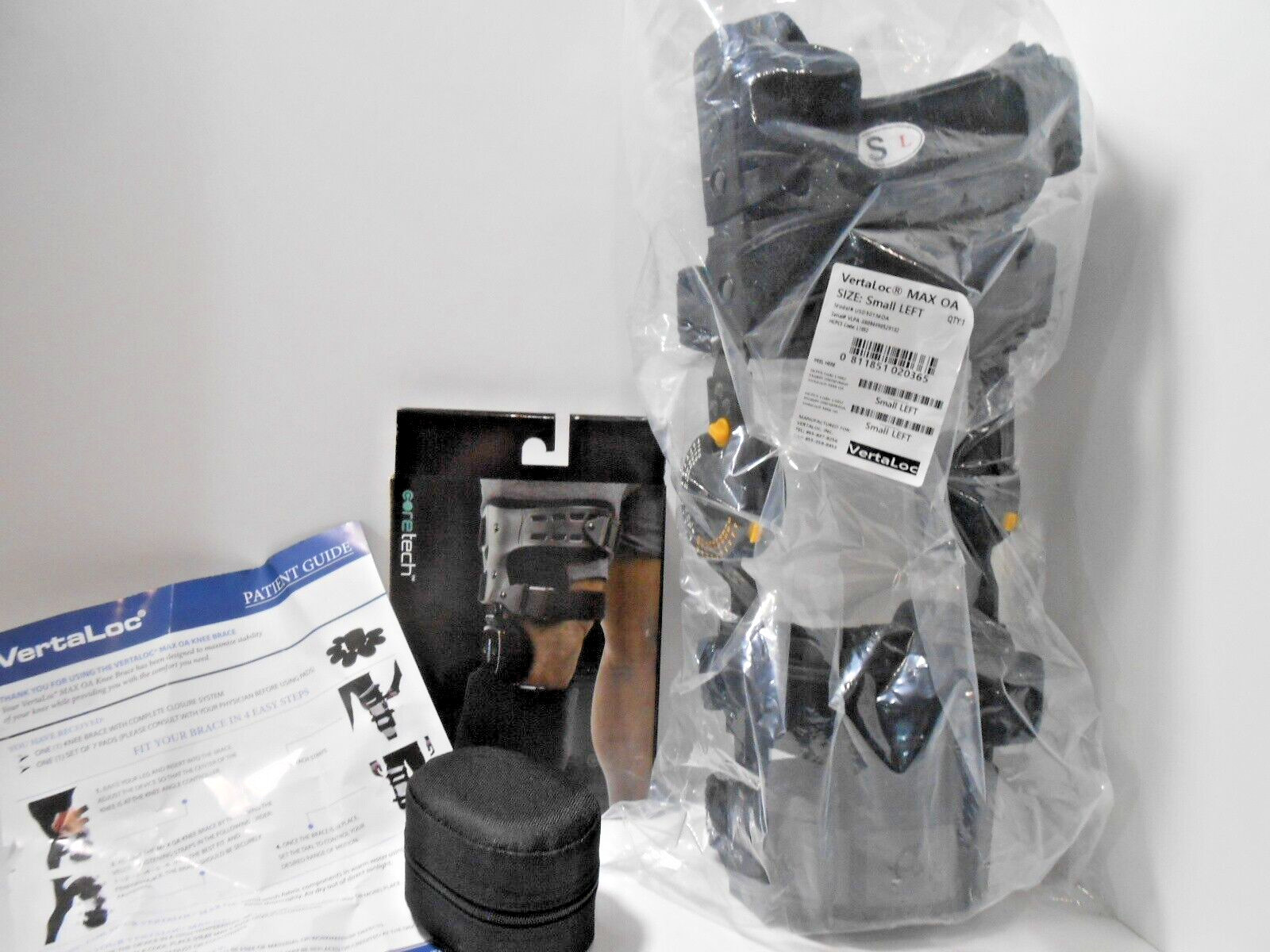 Vertaloc Max OA Knee Leg ROM Brace Support LEFT Small NEW Bundle