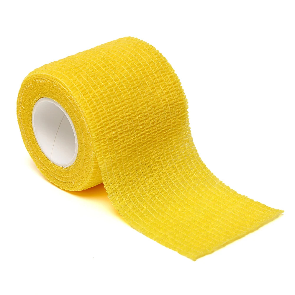 Black sports self-adhesive elastic bandage with 4.8-meter elastic knee pads, 18