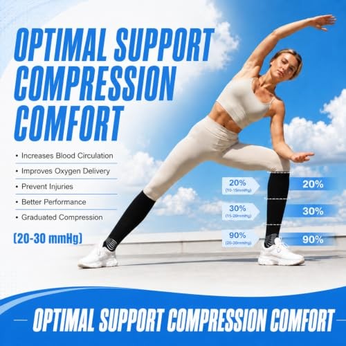 Ankle Support Compression Socks 3 Packs Massage Large Black+white+grey-3 Packs