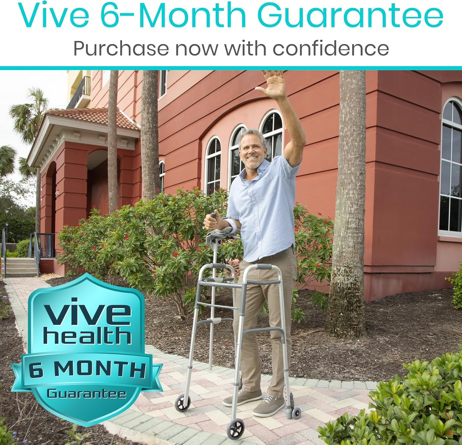 Walker Platform Attachment with Adjustable Padded Cuff, No Tools Needed, Attache