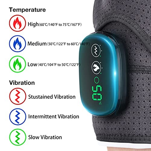 Heated Shoulder Wrap, Shoulder Heating Pads Massager for Men Women, Electric