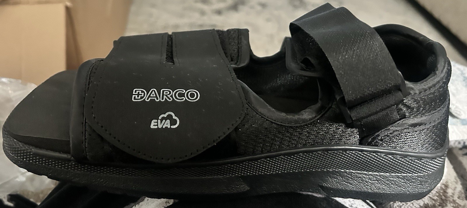 NEW DARCO MedSurg Medical Surgical Shoe Post Op Women Large Square Toe Black