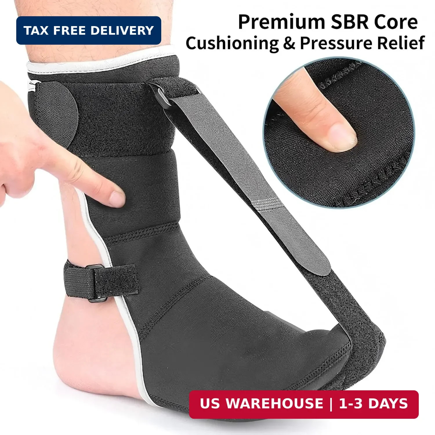 Plantar Fasciitis Night Splint for Women Men, Adjustable Day Night Foot Brace So