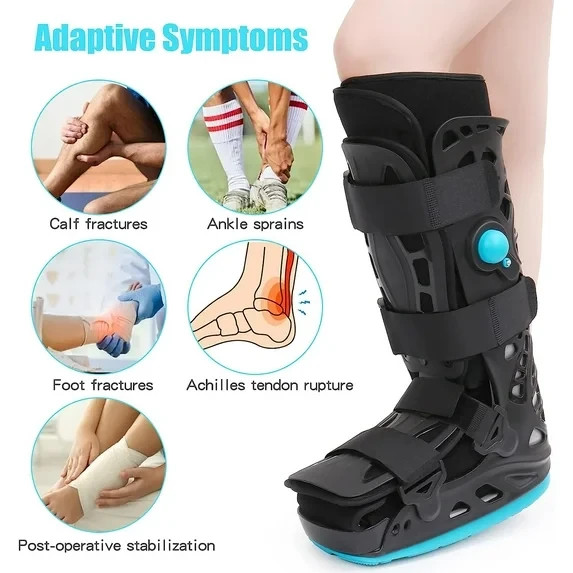 Tall Walker Boot Fracture, Broken Foot, Achilles Tendonitis Sprain Size Small