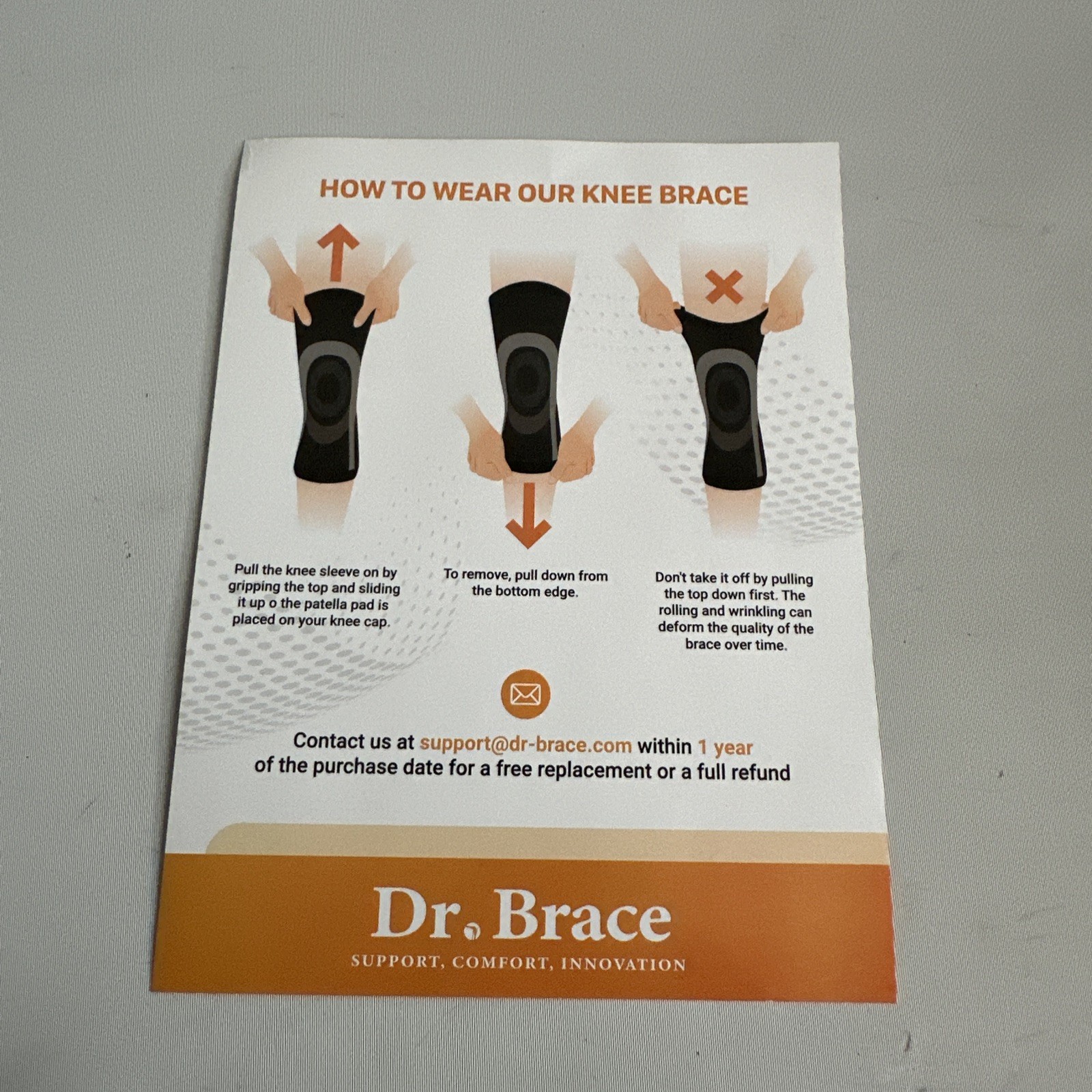 Dr Brace Game Changing Knee Brace Large Performance Level 3 Free Gift