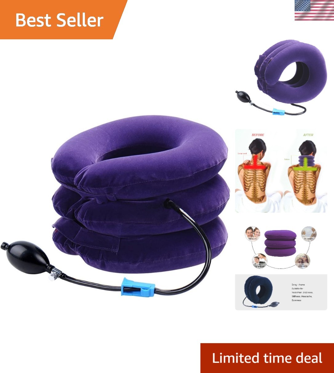 Compact Cervical Neck Traction Unit – Effective Relief for Neck & Shoulder Pain