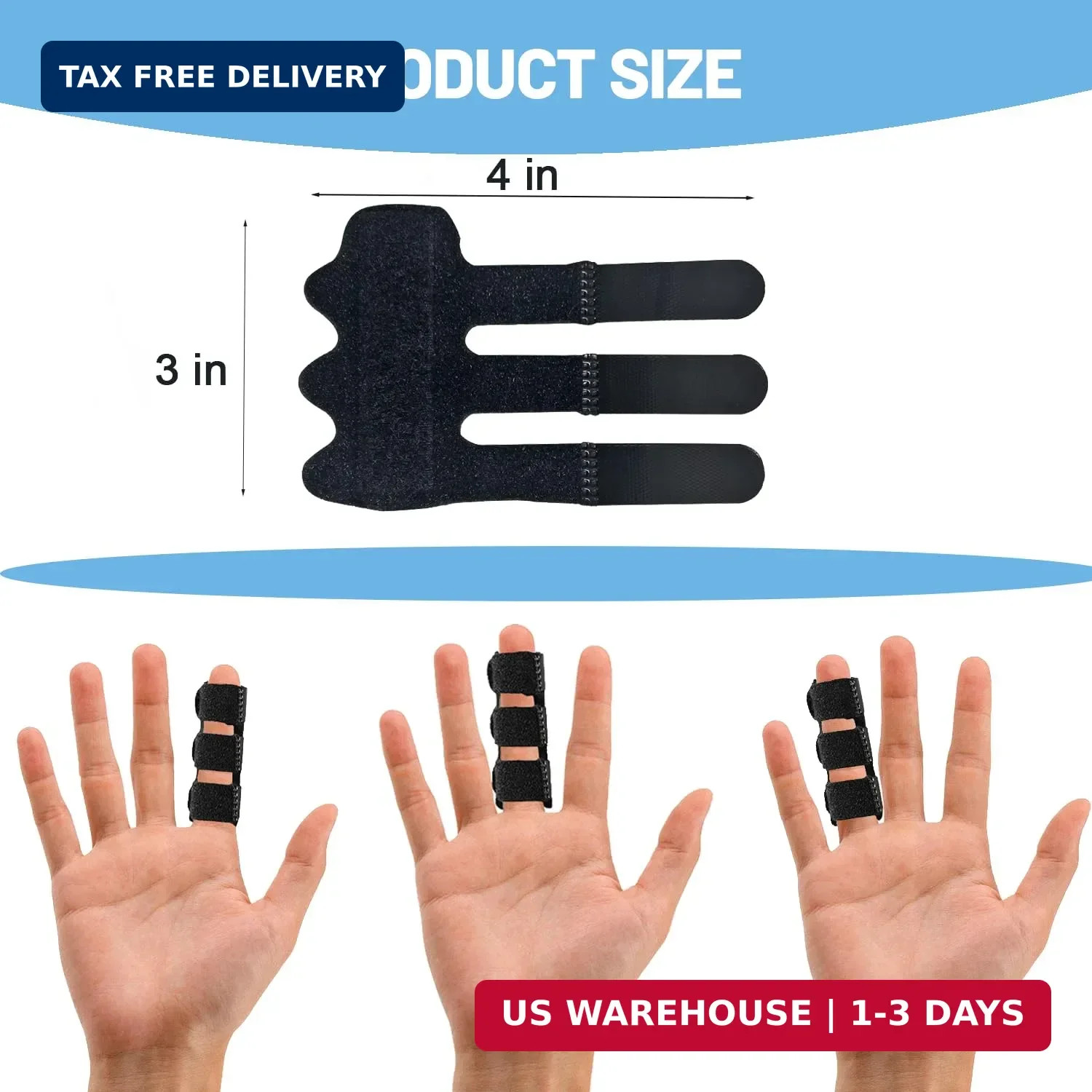 Finger Brace 4PCS Universal Trigger Finger Splint for Knuckle Immobilization,Art