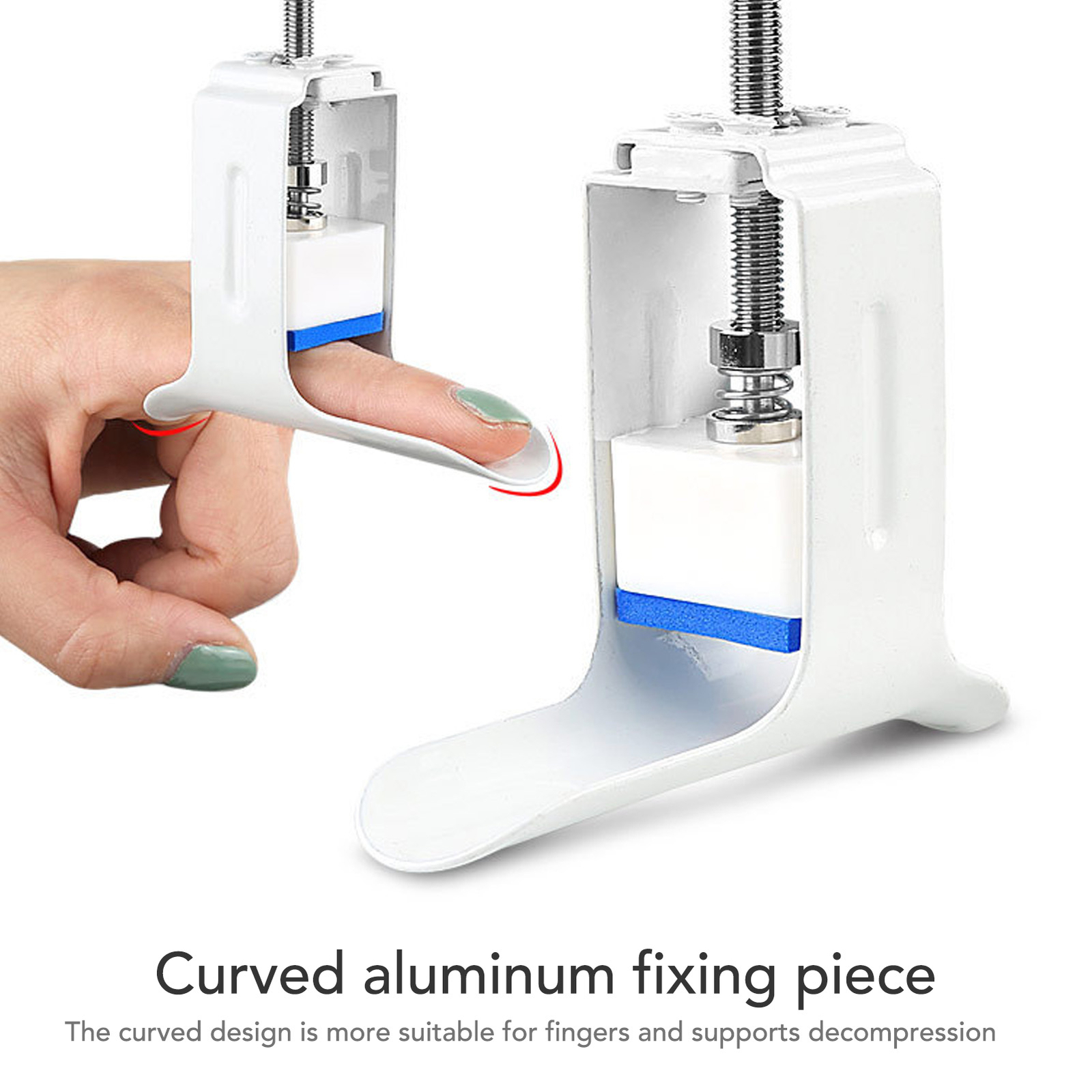 Finger Straightener Aluminum Alloy Adjustable Metal Finger Splint For Finger