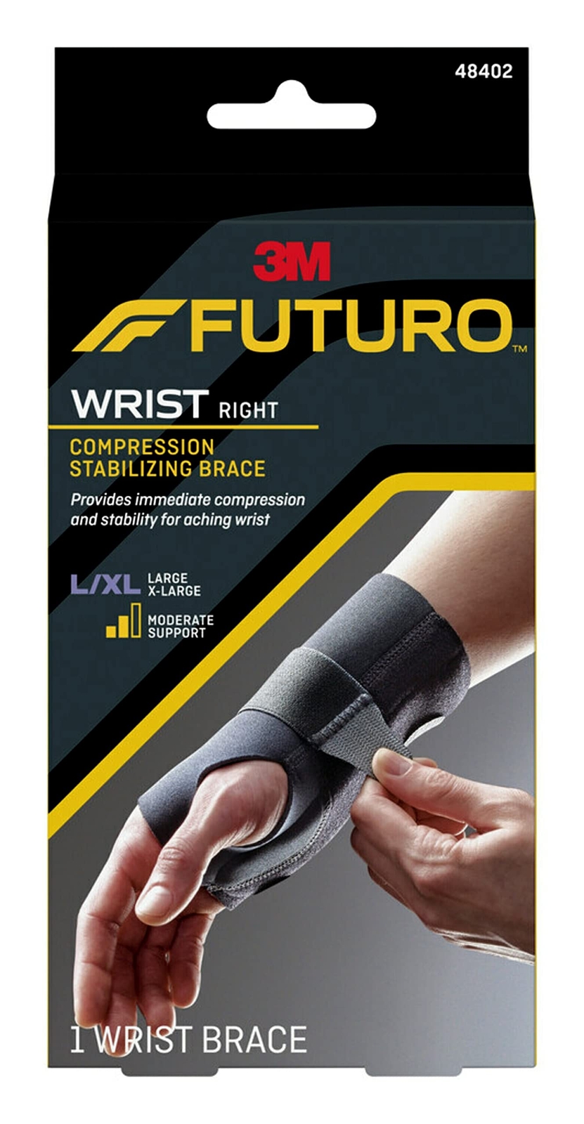 Orthopedic Wrist Brace for Left or Right Hand Large X Large Adjustable Support