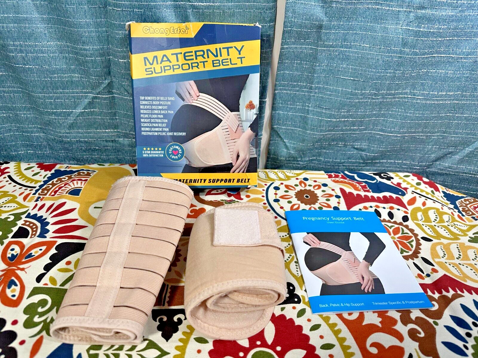 Chong Erfer Beige Pregnancy Maternity Support Belt – No. C13# – Sz. M