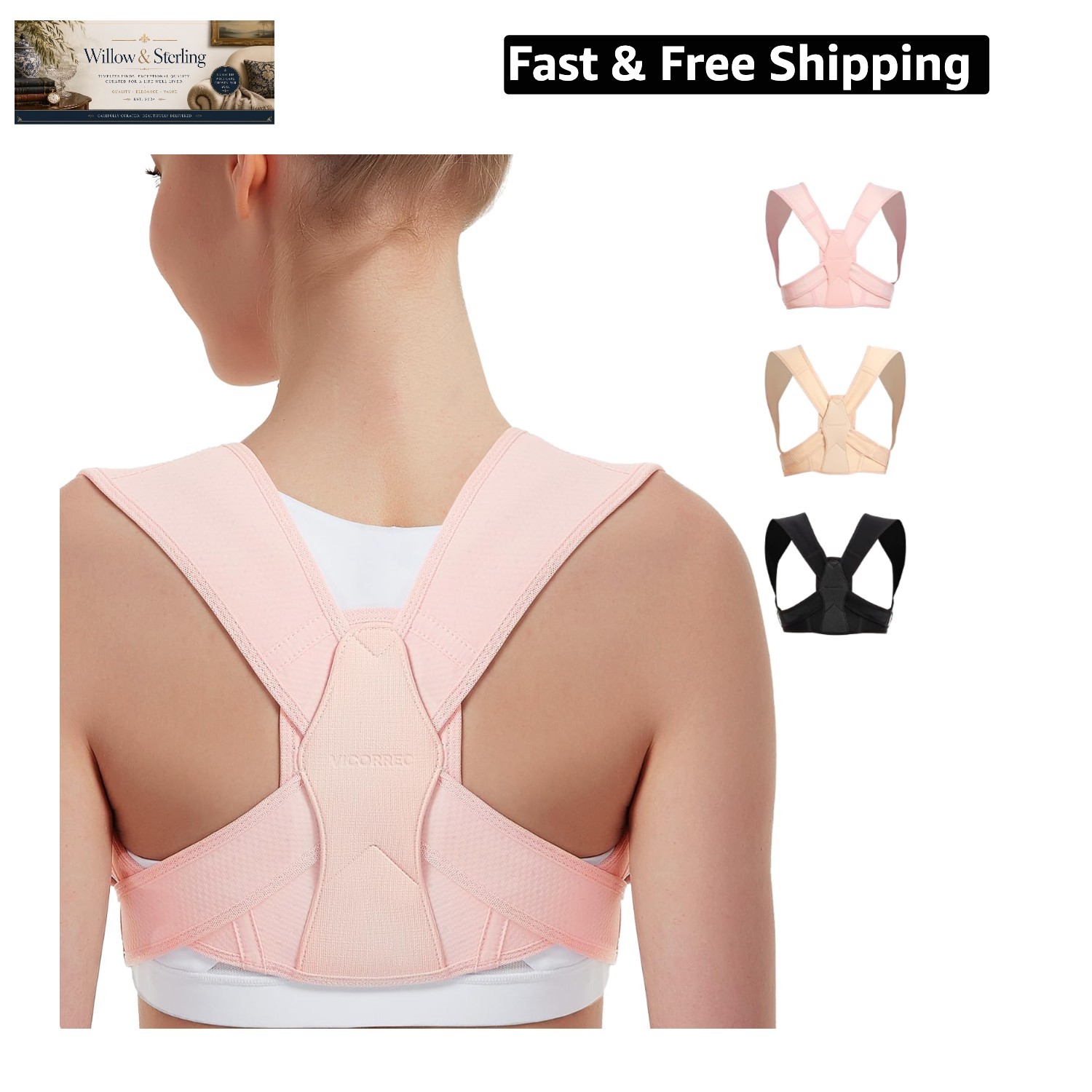 Posture Corrector for Women and Men, Adjustable Upper Back Brace for Clavicle…