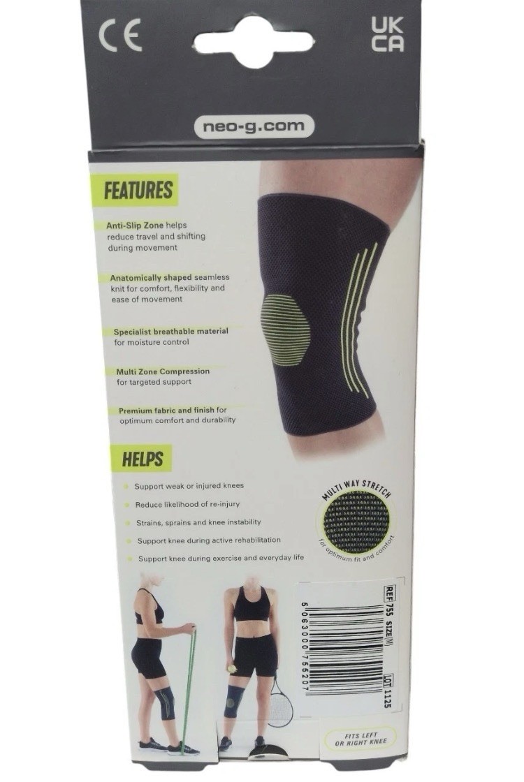 Neo G Active Plus Knee Support Multi-Zone Compression Size Medium/NEW FREE SHI