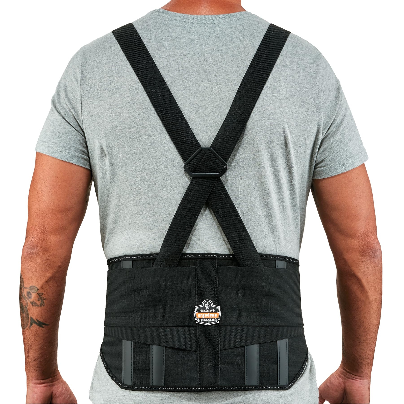 ProFlex Back Support Brace 9 Inch Extended High Cut Front Large Black
