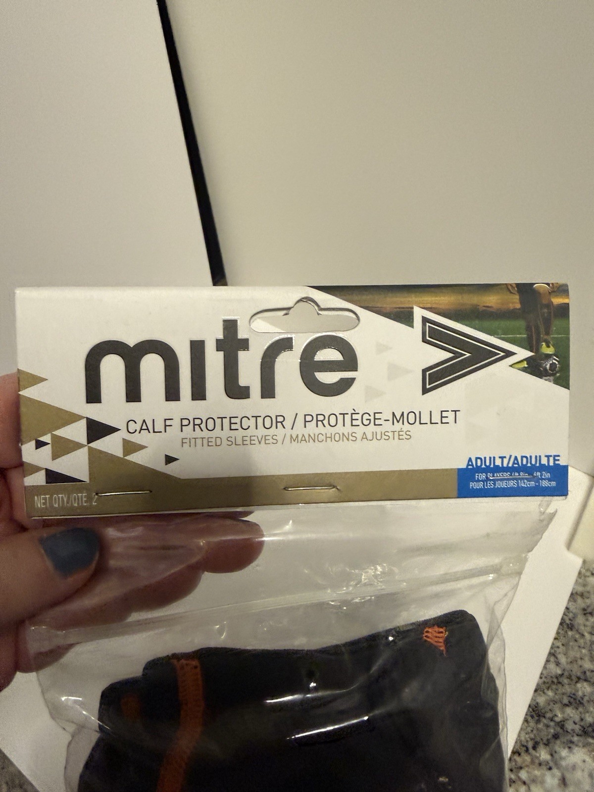 2Mitre Calf Protector Fitted Sleeves Adult Size For Players 4ft 8 In-6ft 2 In-